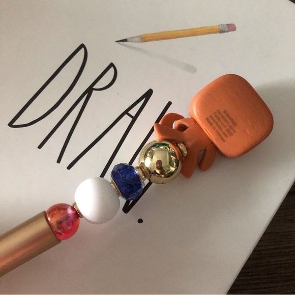 Marvel Gingerbread man handmade beaded pen: Captain America - Picture 3 of 3